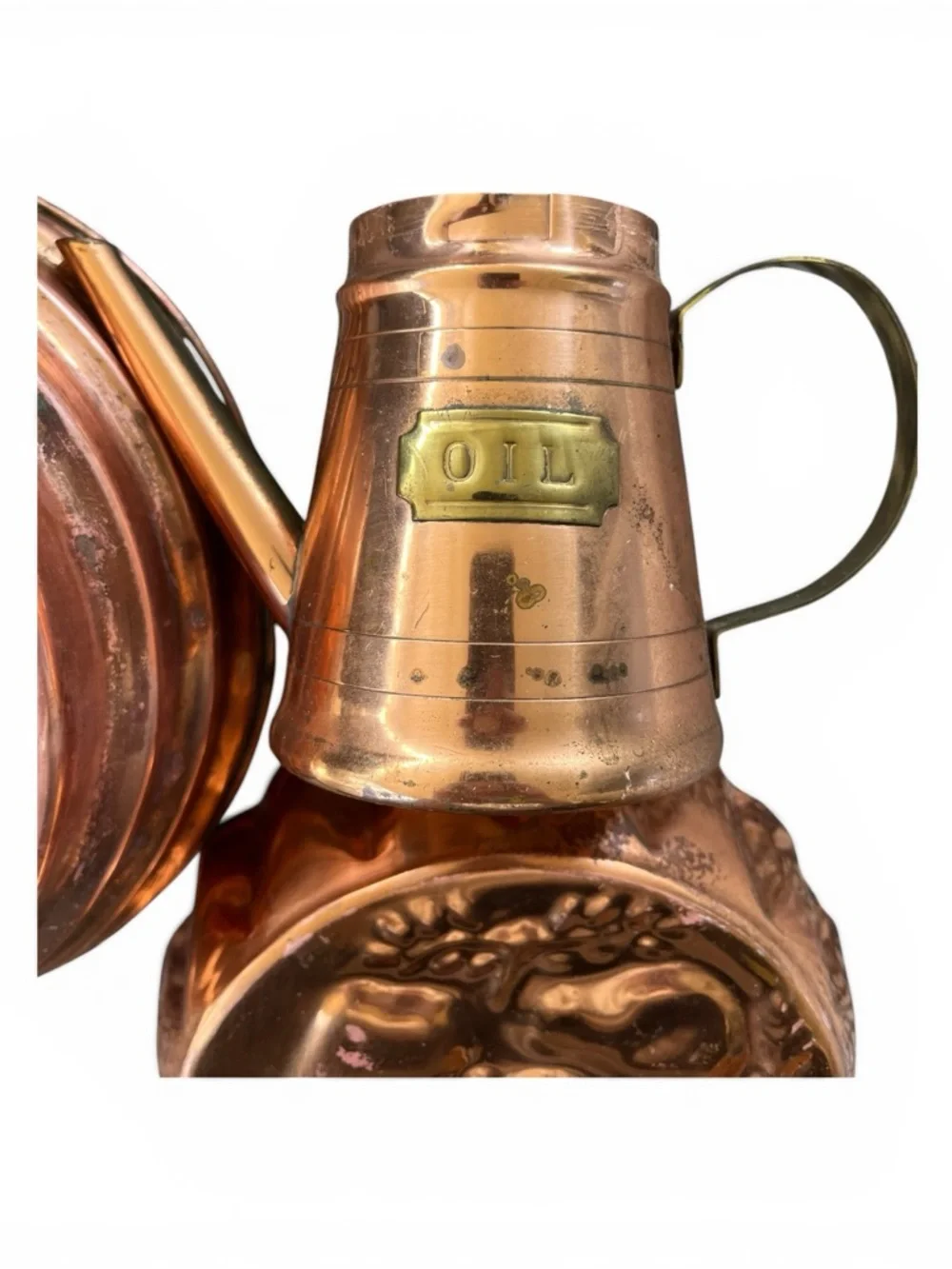 3pcs VINTAGE COPPER 8.5 INCH TIERED RING MOLD FROM PORTUGAL Fruit mold oil can